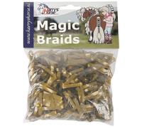 Bandage élastique pour cheval Harry's Horse Magic braids, zak Doré TU