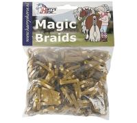 Bandage élastique pour cheval Harry's Horse Magic braids, zak - goud - TU