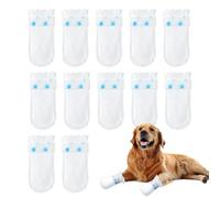 Bandage pour pieds de chien, couvre-pattes pour chiens - 12X housses de remplacement pour chaussures de chien,Housses de rechange imperméables pour chaussures de chien, protecteur de chaussettes pour