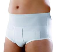 Bandage Slip Blanc pour Hernie Inguinale modèle Sport coupe Moyenne - couleur blanche - Art. 319 Taille 3 > 81-85 cm