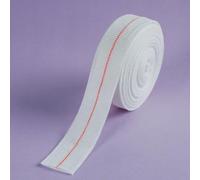 Bandage tubulaire extensible pour petits membres - Ligne rouge - 3,5 cm x 10 m