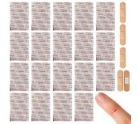 Bandages adhésifs en tissu, bandages imperméables 100 pièces Bandages