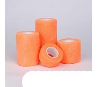 bandages, Bandage élastique auto-adhésif coloré de 4,8 m for le sport, for les genouillères, doigts, chevilles, paumes et épaules(Bright Orange,7.5cm X 4.8m)