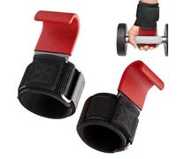 Bandages de Poignet d'Haltérophilie pour Hommes | Crochet de Prise pour Soulevé de Terre - 2 Paire Attaches Poignet Antidérapantes Matelassées Respirantes Crochets pour Salle de Sport Maison Fitness M