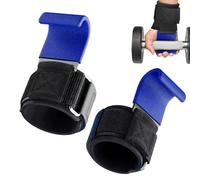 Bandages de Poignet d'Haltérophilie pour Hommes,Crochets de Prise pour Tractions - 2 Paire Attaches Poignet Antidérapantes Matelassées Respirantes Crochets pour Salle de Sport Maison Fitness Musculati