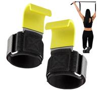 Bandages de Poignet pour Haltérophilie - Crochets pour Soulevé de Terre,2 Pièces avec Crochets Anti-Dérapant pour la Salle de Sport, l'Entraînement Physique, à Domicile, le Fitness et