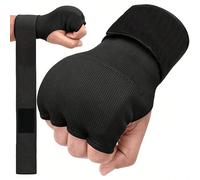 Bandages de protection pour les mains et les poignets pour le boxe, hommes et femmes. Sangles de poignet longues de 70 cm/27,5 po, élastiques et rembourrées pour protéger les poings sous les gants. Id