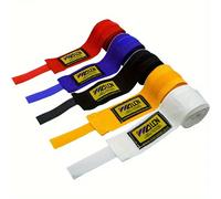 Bandages d'entraînement de boxe en coton, 2 pièces, 1.5/2/3/5m, sangle de sport, Sanda Kick, MMA, gants à main, ceinture enveloppante Yellow