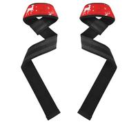 Bandages d'entraînement rouges en forme de flocons de neige de renne, 68,3 cm de long, 3,8 cm de large, sangles d'haltérophilie pour homme