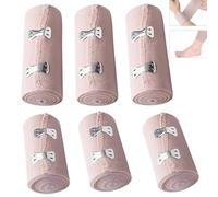 Bandages élastiques avec clips métalliques,6 pièces Bandage de compression élastique,Bande de Crêpe,pour les sports athlétiques pour les chevilles,les poignets et les bras