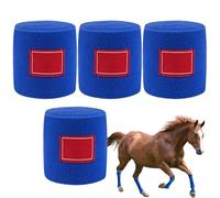 Bandages Enveloppés De Chevaux - 118.11x3,94 Pouces Enveloppements De Jambe De Cheval pour La Protection Et Le Soutien, 4 Pièces avec Conception Ergonomique, Bandage Doux Flexible pour La Conduite