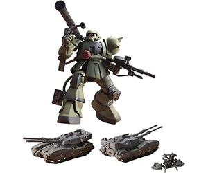 Bandai 157732 MS-06 Zaku The Ground War Kit de modélisme UCHG Hawk, Multicolore, S