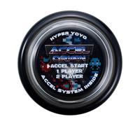Bandai 60002 Accel Hyper Yoyo Noir, Jeu d'adresse, Yoyo Optimal pour Enfants de 8 Ans, avec Son système Accel, met à l'épreuve Toutes Les astuces de manière Simple et Rapide