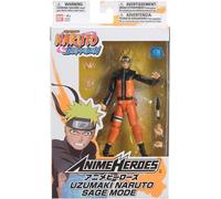 BANDAI Anime Heroes Naruto 17cm assorti, 3 fois assorti