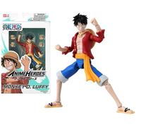 Bandai - Anime Heroes - One Piece - Figurine Anime heroes 17 cm - Monkey D. Luffy - Licence Officielle One Piece - Figurine articulée Luffy - Jouet Enfant 4 ans et + - 37008