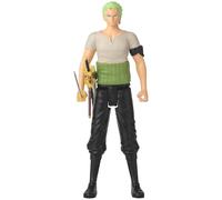 Bandai - Anime Heroes - One Piece - Figurine Anime Heroes Mega 30 cm Zoro - Grande Figurine articulée Roronoa Zoro - Licence Officielle One Piece - Jouet Enfant 4 Ans et + - 38332