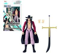 Figurine Anime Heroes articulée - BANDAI - One Piece - Dracule Mihawk Œil de Faucon - 17 cm