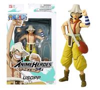 Figurine Anime Heroes - Bandai - One Piece - Usopp - 17 cm Jaune et marron G
