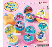 Bandai Authentique Polly Pocket Boîte à Bague Miniature Gashapon Blind Box Mini Figurine d'Action Modèle de Collection Cadeau 4pcs a set