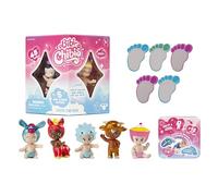 Bandai - Bibi Chibis - Pack de 5 - Modèle Aléatoire - Mini-Figurines bébé à Collectionner - 5 Figurines Chibi Dont 3 Mystères - Pack Surprise édition limitée - Jouet Enfant 5 Ans et + - ELB93407