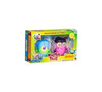 Bandai - Booksy - Monster Tales - Pack de 2 Figurines et Livres - Mini-Figurines Monstre avec Histoire - Jouet Enfant 3 Ans et + - PMB2015