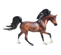 Bandai Breyer Freedom Series Mahogany Bay Arabian Horse Model, 15 cm Échelle 1:12 Mahogany Bay Arabian Horse Toy Peint à la main Breyer Horse Toys Figurines à collectionner comme cadeau de cheval pour