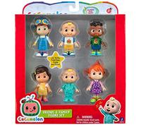 Bandai - CoComelon - Pack 6 Figurines - Figurines 7cm à Collectionner - 2 JJ, yoyo, Tomtom, Cody et Nina - WT0170