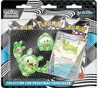 Bandai - Collection d'autocollants spéciaux Pokemon TCG écarlate et Violet : Fulgor Noir - Collectionnez et jouez avec Vos Cartes préférées - PC10128