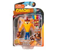 BANDAI Crash Bandicoot Figurines d'action avec Masque | Jouet de 11 cm avec Masque et Accessoires de Support | Figurines à Collectionner comme Marchandises et Cadeaux de Jeu vidéo