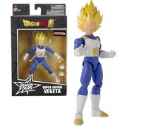 BANDAI - Dragon Ball Super - Figurine articulée Dragon Stars 17 cm - Super Saiyan Vegeta - Licence Officielle Dragon Ball - Figurine articulée Super Saiyan Vegeta - Jouet Enfant 4 Ans et + - 36769