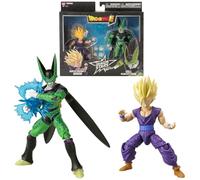 BANDAI - Dragon Ball Super - Figurines Dragon Stars 17cm - Battle Pack - Super Saiyan Gohan 2 vs Cell - Licence Officielle Dragon Ball - Pack de 2 Figurines - Jouet Enfant 4 Ans et + - 37179
