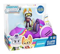 Bandai - Enquêtes Sauvages - Jet Ski tout-terrain avec une figurine Kit ou Sam aléatoire - Véhicule pour Enfants Série Creature Cases - Pack Water Cycle + Figurine - Jouet Enfant 3 ans et + - PMCC9011