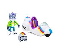 BANDAI - Enquêtes Sauvages - Moto Tout-Terrain - Véhicule avec Une Figurine Sam Snow - Véhicule pour Enfants Série Creature Cases - Pack Moto Clade + Figurine Sam - Jouet Enfant 3 Ans et + - PMCC9010