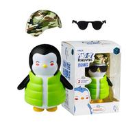 BANDAI Figurine de pingouins Pudgy Style militaire | Adoptez votre nouvel ami éternel avec 4 figurines de pingouin à collectionner différentes avec 2 accessoires interchangeables | Jouets officiels de