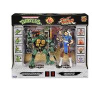 Bandai - Figurines Officielles 15cm Teenage Mutant Ninja Turtles x Street Fighter - Mike VS Chun Li - P81252