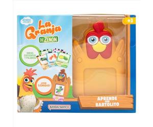 BANDAI GM85006 Tablette éducative d'apprentissage avec Bartolito La Ferme de Zenón Jouet interactif pour Enfants avec Cartes éducatives (français Non Garanti)