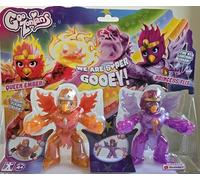 BANDAI GooZonians CO07407 Lot de 2 Figurines d'action Super élastiques, découvrez des charmes cachés, Figurines d'action à Collectionner, pour Filles de Plus de 4 Ans