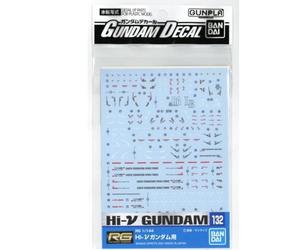 Bandai Gundam Decal No.132 RG 1/144 Hi-Nu Feuilles de décalcomanie Gundam