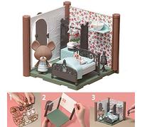 BANDAI Haco Room Kit Chambre de Jackie 55 Pièces à Assembler Poupée Jackie, Pièce de Maison et Nombreux Accessoires Mini-Univers Jeu de Construction - 35451