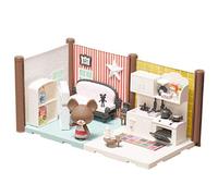 BANDAI Haco Room Kit Cuisine & Salon 99 Pièces à Assembler Poupée Jackie, Double Pièce de Maison et Nombreux Accessoires Mini-Univers - Jeu de Construction