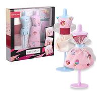 BANDAI- Harumika-Coffret Styliste Deluxe-Thème Yummy All Over-Kit de Loisirs créatifs-pour créer sa Mode sans Fil, sans Aiguille, 40433