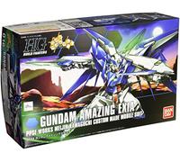 BANDAI-# 16 Gundam Amazing Exia Build Fighters, HGBF Kits de modèles, BAN192077, Bleu/Blanc, S