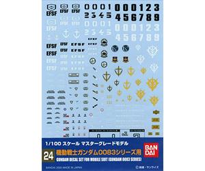 Bandai Hobby - GD-24 MG Gundam 0083 Autocollant multi-usages, Bandai Spirits Hobby