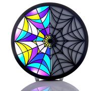 BANDAI Lampe décorative Mercredi Addams avec fenêtre éclairée - Effet lumière ambiante - Produit Officiel de la série Wednesday - Multicolore, WS01006