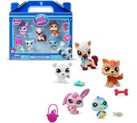 BANDAI Littlest Pet Shop - Collector Set Thème Montagne Hiver 5 Animaux et Accessoires - Licence Officielle Pet Shop - Coffret Jouet Mini Figurines Animaux Mignons - Jouet Enfant 4 Ans et + BF00573