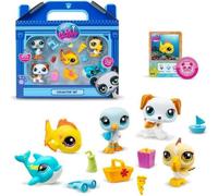 BANDAI - Littlest Pet Shop - Collector Set Theme Plage - 5 animaux et accessoires - BF00517