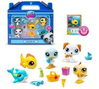 Figurine Bandai Littlest PetShop Pack de 5 Pets Plage F