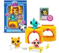 BANDAI - Littlest Pet Shop - Pack Tiki Jungle - 3 animaux et accessoires - BF00515