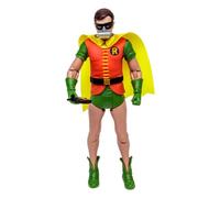 BANDAI - McFarlane DC Retro Batman 66 Figurine d'action Robin avec Masque à oxygène, Multicolore, TM15063
