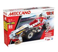 Bandai - Meccano Véhicules de Course 10 en 1 - Coffret de Construction 10 Modèles - 225 pièces, Outils, Notice - Kit Activité Assemblage Voiture Avion Bateau Course - Jouet Enfant 8 Ans et+ -APM20104
